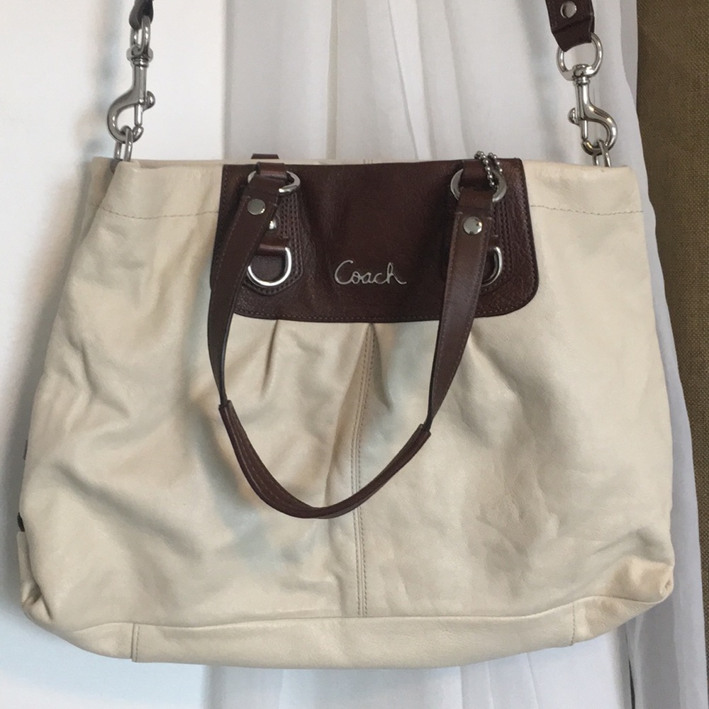 Cream Coach Purse BNWT